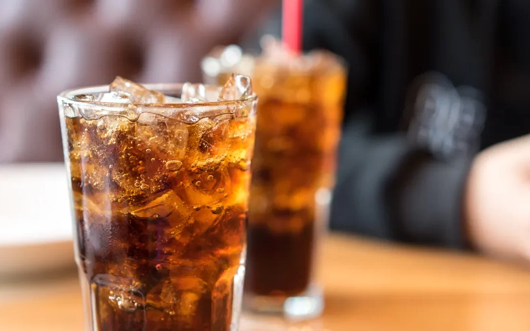 Carbonated beverage served at a michigan restaurant