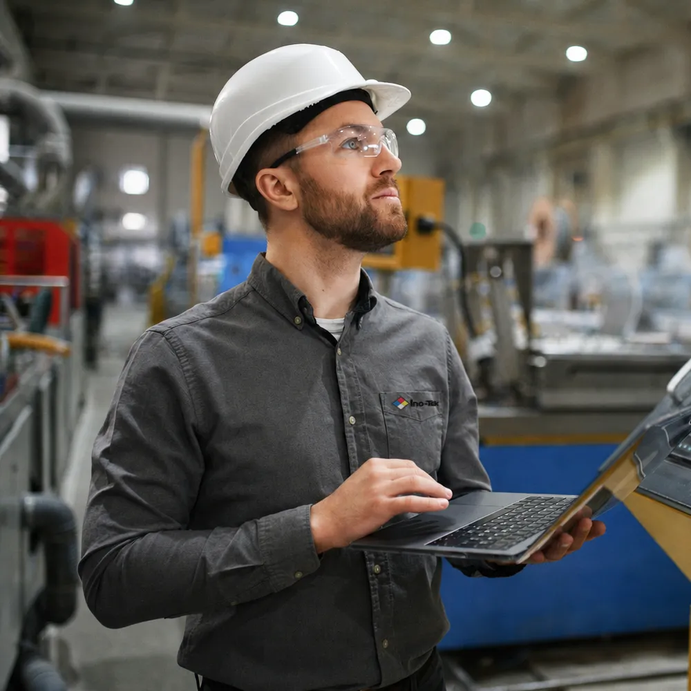Ino Tek Employee at a Clients Facility Ino Tek Employee at a Clients Facility