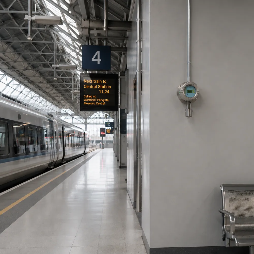 gas detector at train terminal